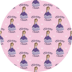 Custom Princess Multipurpose Round Labels - 4" (Personalized)