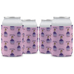 Custom Princess Can Cooler (12 oz) - Set of 4 w/ Name All Over