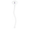 Custom Princess Clear Plastic 7" Stir Stick - Oval - Single Stick