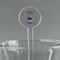 Custom Princess Clear Plastic 7" Stir Stick - Round - Main