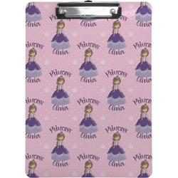 Custom Princess Clipboard (Letter Size) (Personalized)