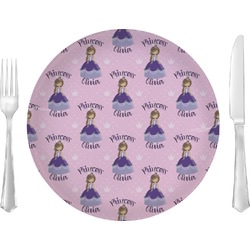 Custom Princess 10" Glass Lunch / Dinner Plates - Single or Set (Personalized)