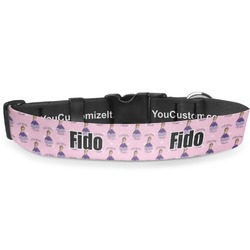 Custom Princess Deluxe Dog Collar - Extra Large (16" to 27") (Personalized)