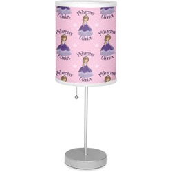 Custom Princess 7" Drum Lamp with Shade Linen (Personalized)