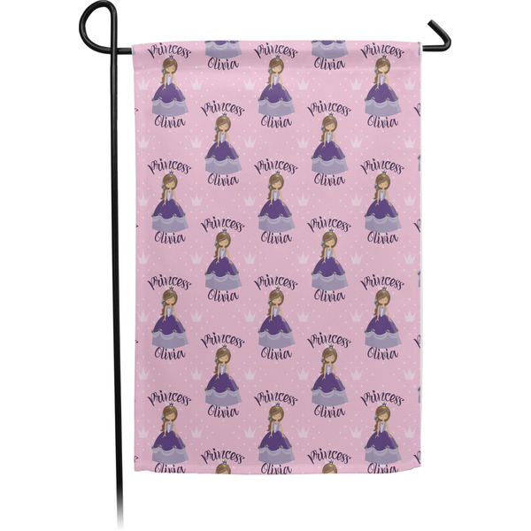 Custom Custom Princess Small Garden Flag - Single Sided w/ Name All Over