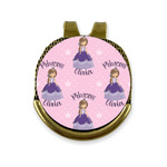 Custom Princess Golf Ball Marker - Hat Clip - Gold