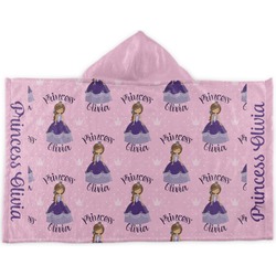 Custom Princess Kids Hooded Towel (Personalized)