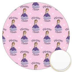 Custom Princess Printed Cookie Topper - 3.25" (Personalized)