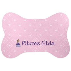 Custom Princess Bone Shaped Dog Food Mat (Personalized)