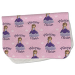 Custom Princess Burp Cloth - Fleece w/ Name All Over