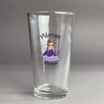 Custom Princess Pint Glass - Full Color Logo (Personalized)