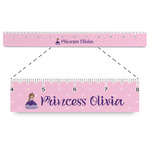 Custom Princess Plastic Ruler - 12" (Personalized)