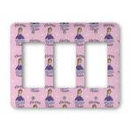 Custom Princess Rocker Style Light Switch Cover - Three Switch (Personalized)