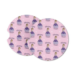 Custom Princess Sandstone Car Coasters - Set of 2 (Personalized)