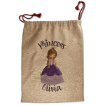 Custom Princess Santa Sack - Front (Personalized)