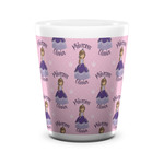 Custom Princess Ceramic Shot Glass - 1.5 oz - White - Set of 4 (Personalized)