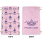 Custom Princess Small Laundry Bag - Front & Back View