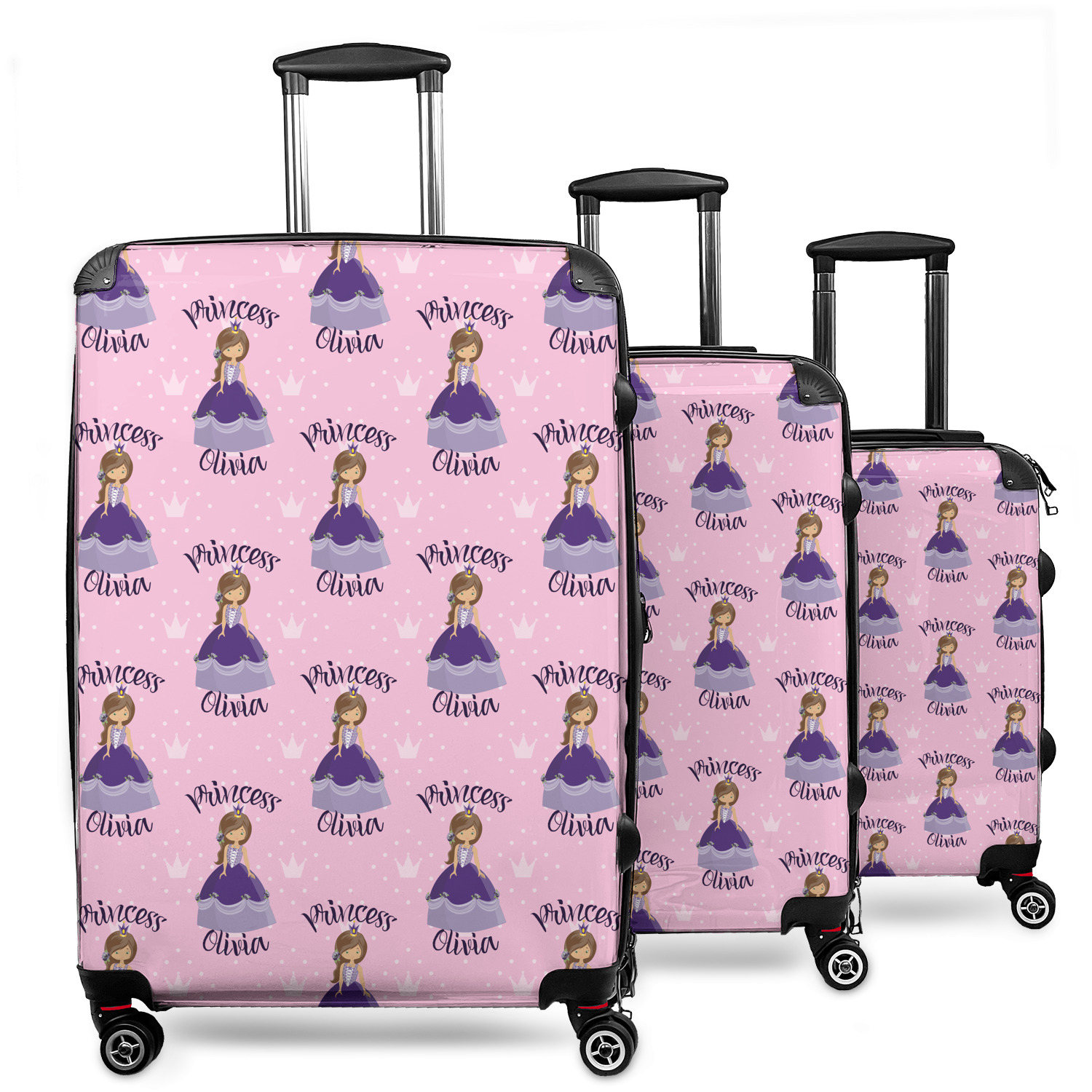 Custom Custom Princess 3 Piece Luggage Set 20