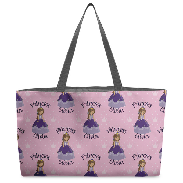 Custom Custom Princess Beach Totes Bag - w/ Black Handles (Personalized)