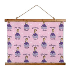 Custom Princess Wall Hanging Tapestry - Wide (Personalized)