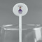 Custom Princess White Plastic 5.5" Stir Stick - Round - Main