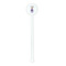 Custom Princess White Plastic 5.5" Stir Stick - Round - Single Stick