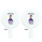 Custom Princess White Plastic 7" Stir Stick - Double Sided - Round - Front & Back