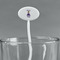 Custom Princess White Plastic 7" Stir Stick - Oval - Main