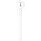 Custom Princess White Plastic 7" Stir Stick - Round - Single Stick