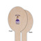 Custom Princess Wooden Food Pick - Oval - Single Sided - Front & Back