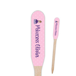 Custom Princess Paddle Wooden Food Picks - Double Sided (Personalized)