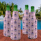 Custom Princess Zipper Bottle Cooler - Set of 4 - LIFESTYLE