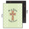 Easter Cross 11x14 Wood Print - Front & Back View