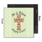 Easter Cross 12x12 Wood Print - Front & Back View