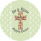 Easter Cross 2" Multipurpose Round Labels - Single Sticker