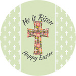 Easter Cross Multipurpose Round Labels - Custom Sized