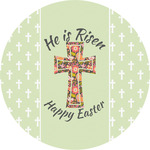 Easter Cross Multipurpose Round Labels - 5"