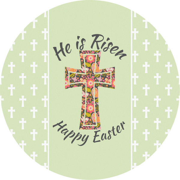 Custom Easter Cross Multipurpose Round Labels - 5"