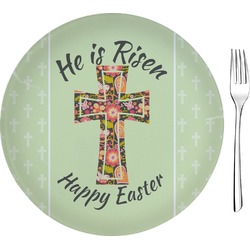 Easter Cross 8" Glass Appetizer / Dessert Plates - Single or Set