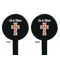 Easter Cross Black Plastic 7" Stir Stick - Double Sided - Round - Front & Back