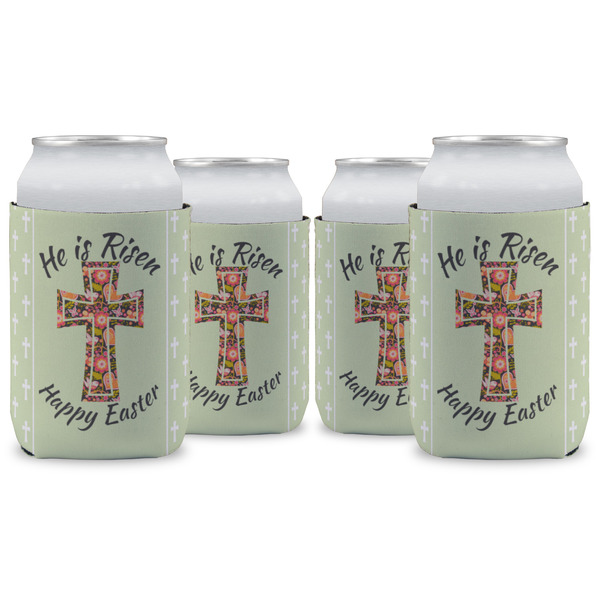 Custom Easter Cross Can Cooler (12 oz) - Set of 4