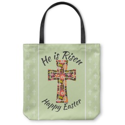 Easter Cross Canvas Tote Bag - Small - 13"x13"