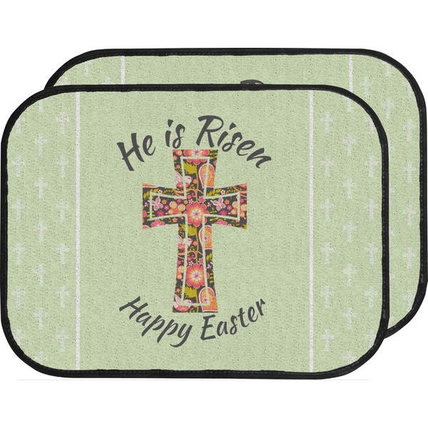 Custom Easter Cross Car Floor Mats (Back Seat)