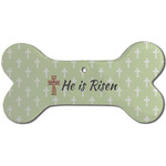 Easter Cross Ceramic Dog Ornament - Front