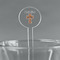 Easter Cross Clear Plastic 7" Stir Stick - Round - Main