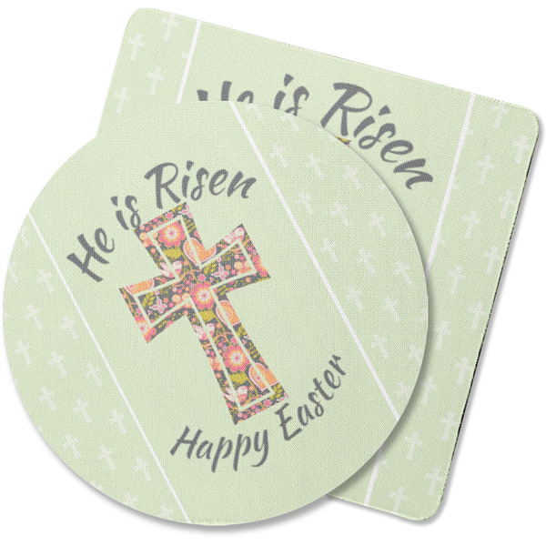 Custom Easter Cross Rubber Backed Coaster