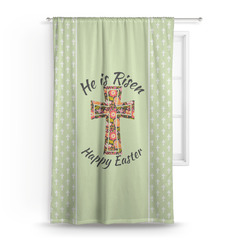 Easter Cross Curtain Panel - Custom Size