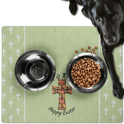 Easter Cross Dog Food Mat - Large