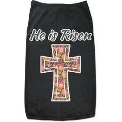 Easter Cross Black Pet Shirt - M