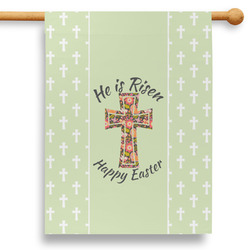 Easter Cross 28" House Flag - Double Sided